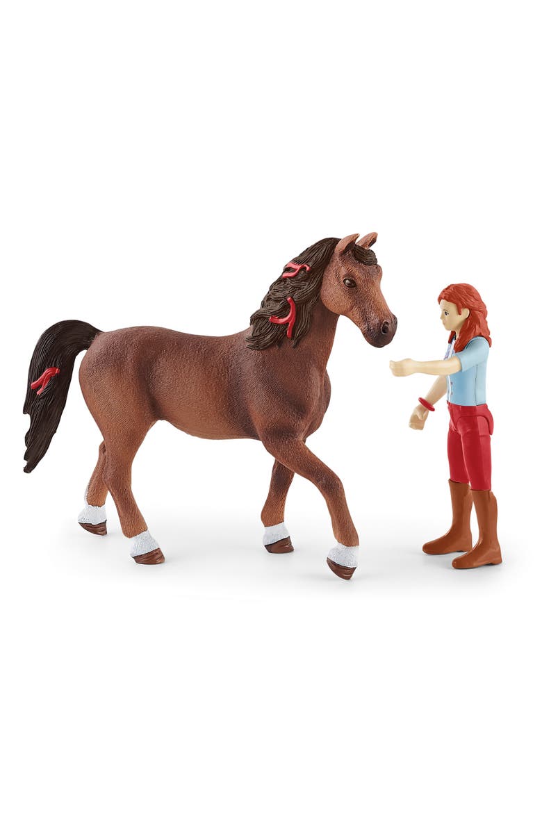 Schleich Horse Club Hannah & Cayenne Figurine Playset, Alternate, color, Multicolored