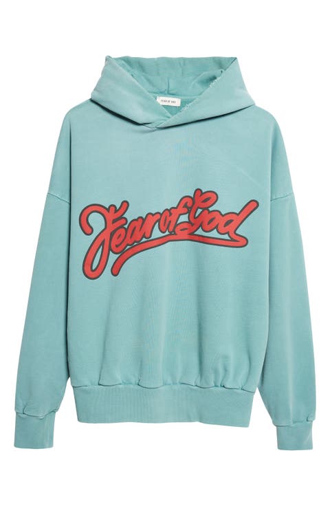 Classic Fit Fleece Logo Graphic Hoodie