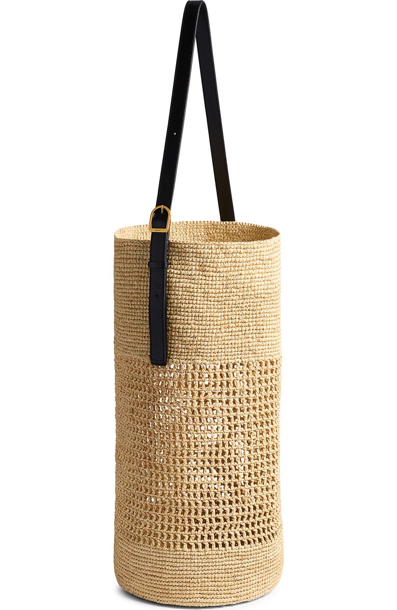 Khaite Billie Raffia Bucket Bag, Main, color,