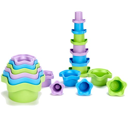 Green Toys Green Toy My First Stacking Cups In Green