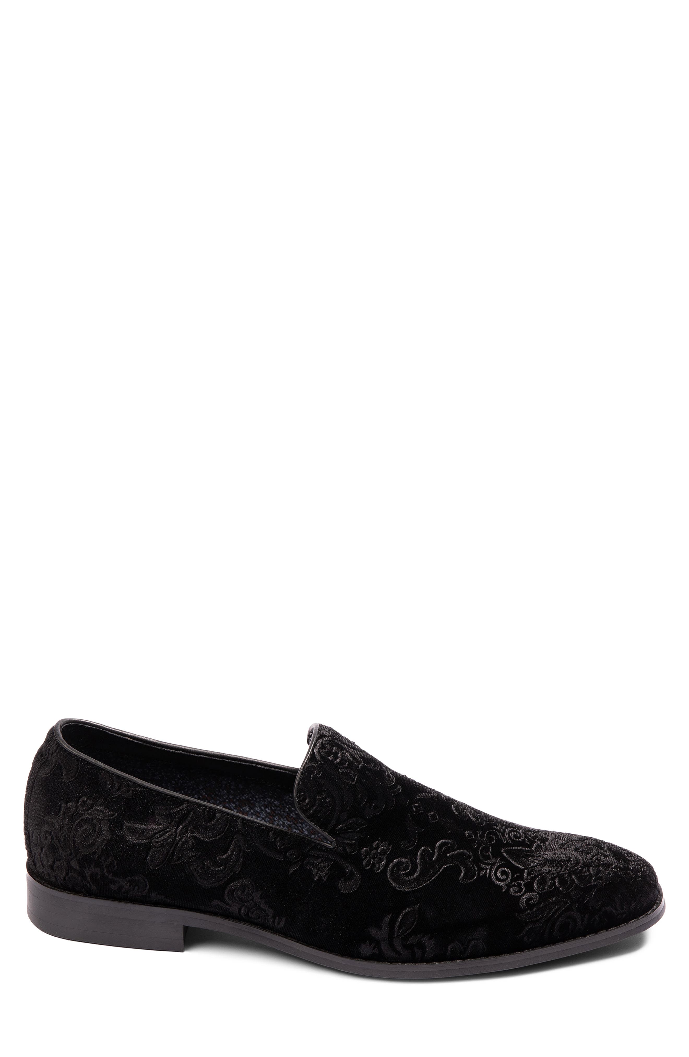 Bristol Velvet Loafer, Alternate, color, BLACK