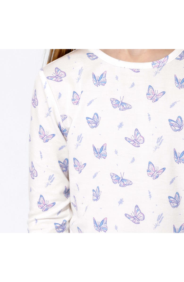 Bellabu Bear Kids' Butterfly Set of 2 Piece Pajamas, Alternate, color, Butterfly