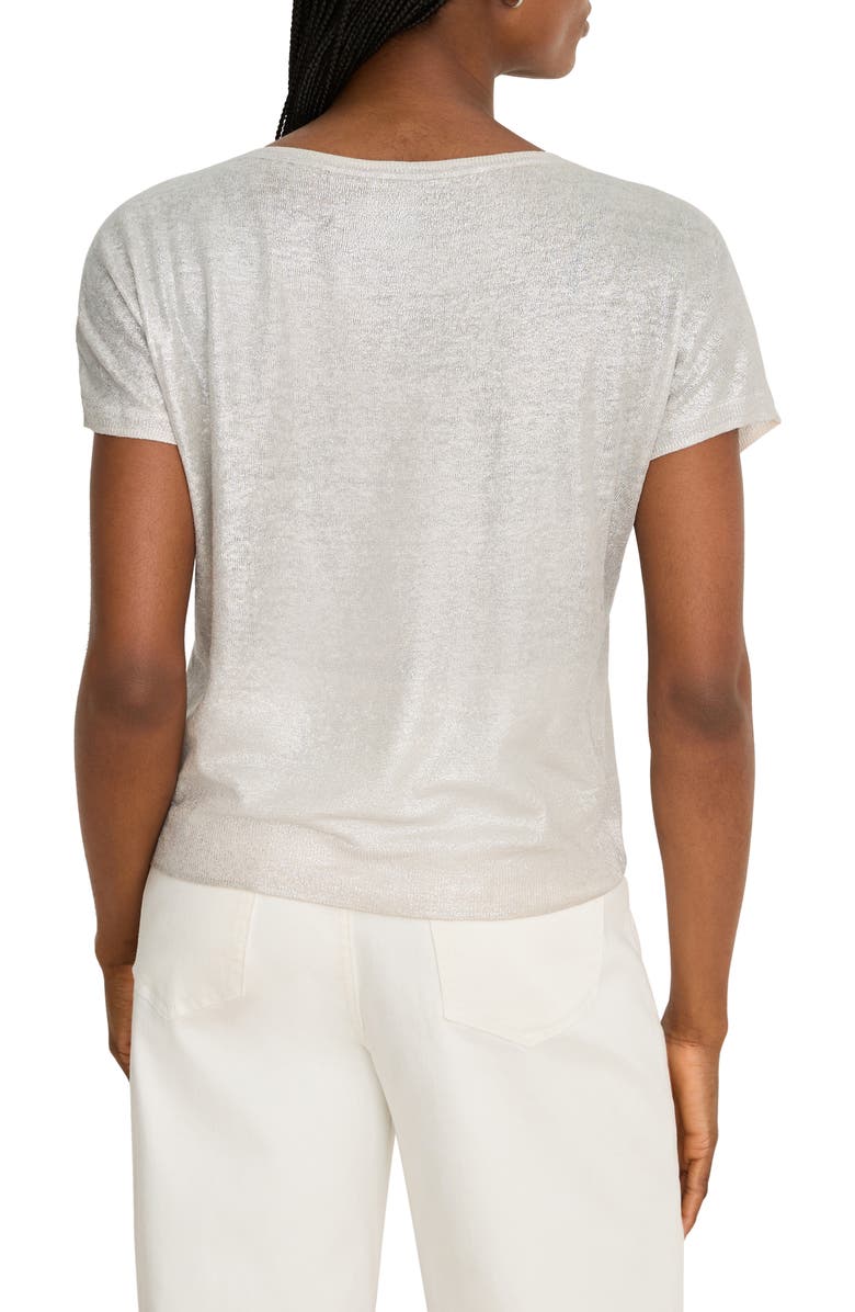 NIC+ZOE Glazed Featherknit Sweater, Alternate, color, Cobblestone