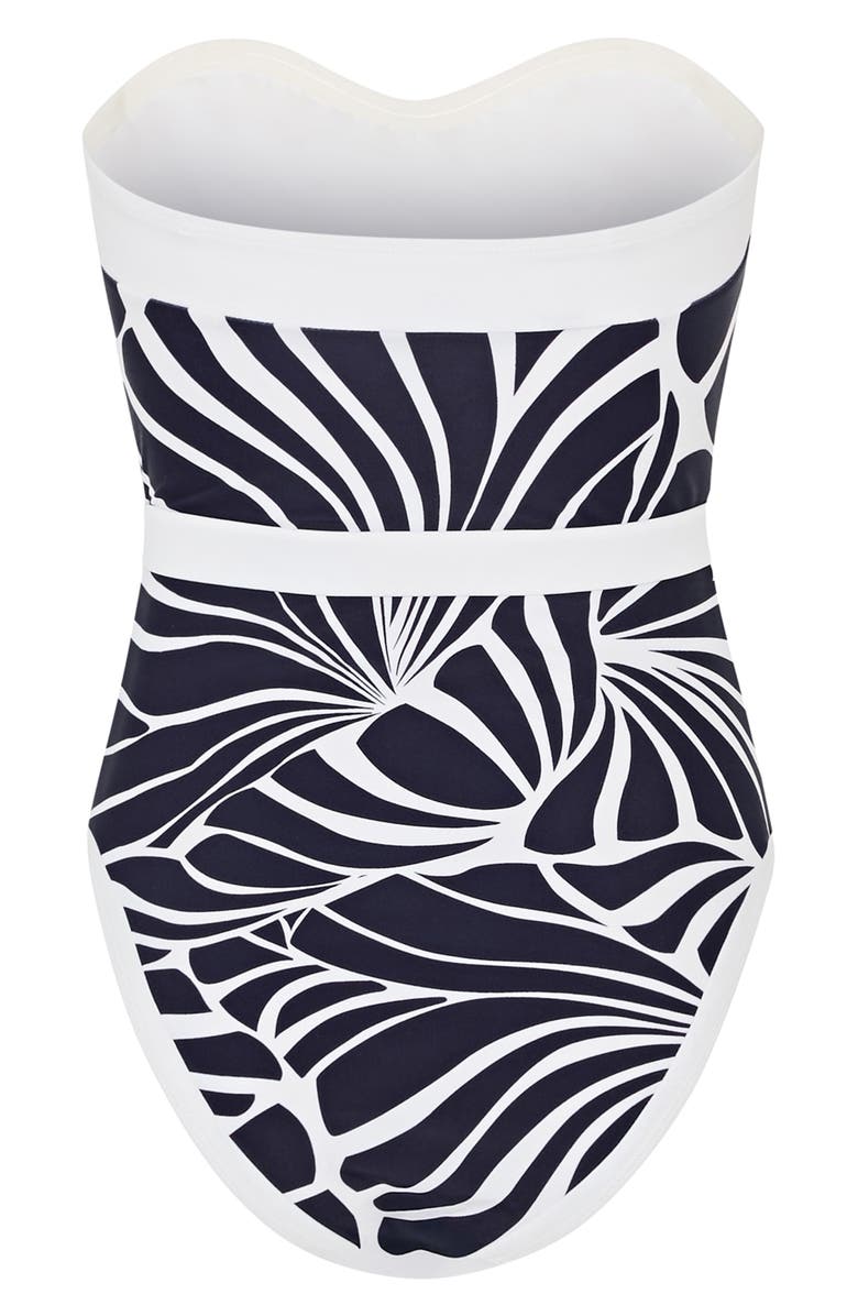 Milly Ravello Abstract Kai Print One-Piece Swimsuit, Alternate, color,