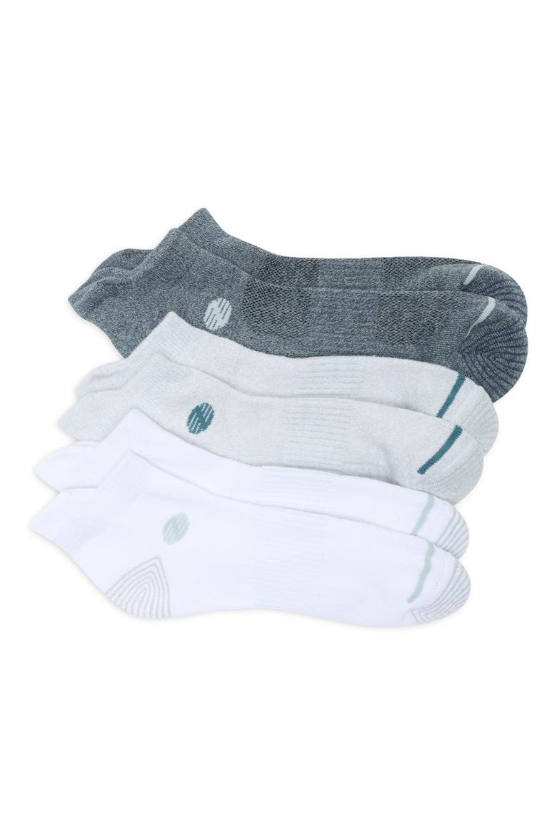 3-Pack Sport Back Tab Socks, Main, color, TRANQUIL BLUE MULTI