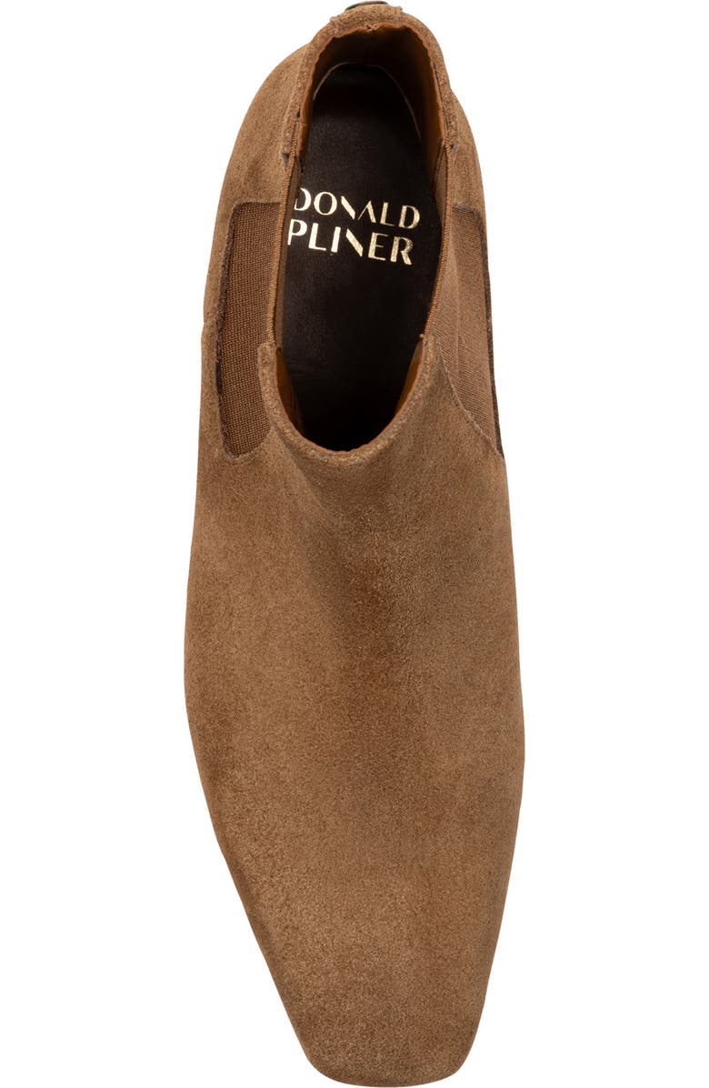 Donald Pliner CIty Patent Chelsea Boot, Alternate, color, Saddle