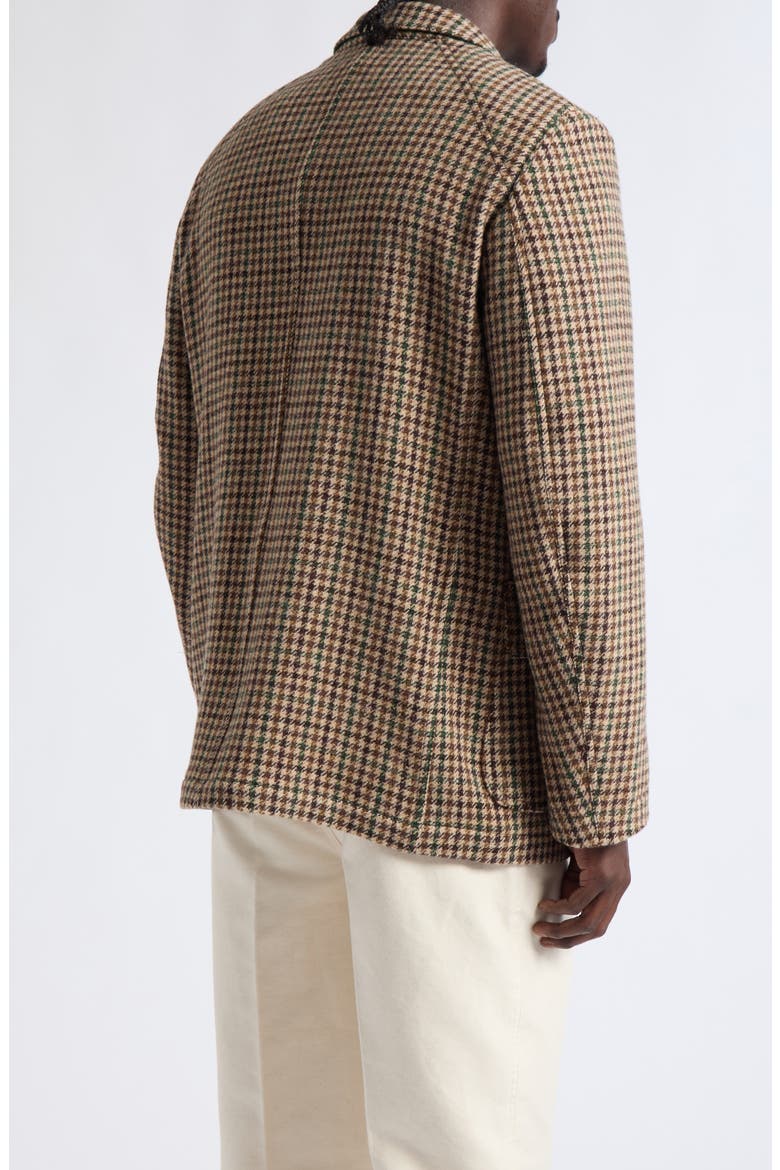 Houndcheck Games Tweed Sport Coat, Alternate, color, BROWN/ GREEN