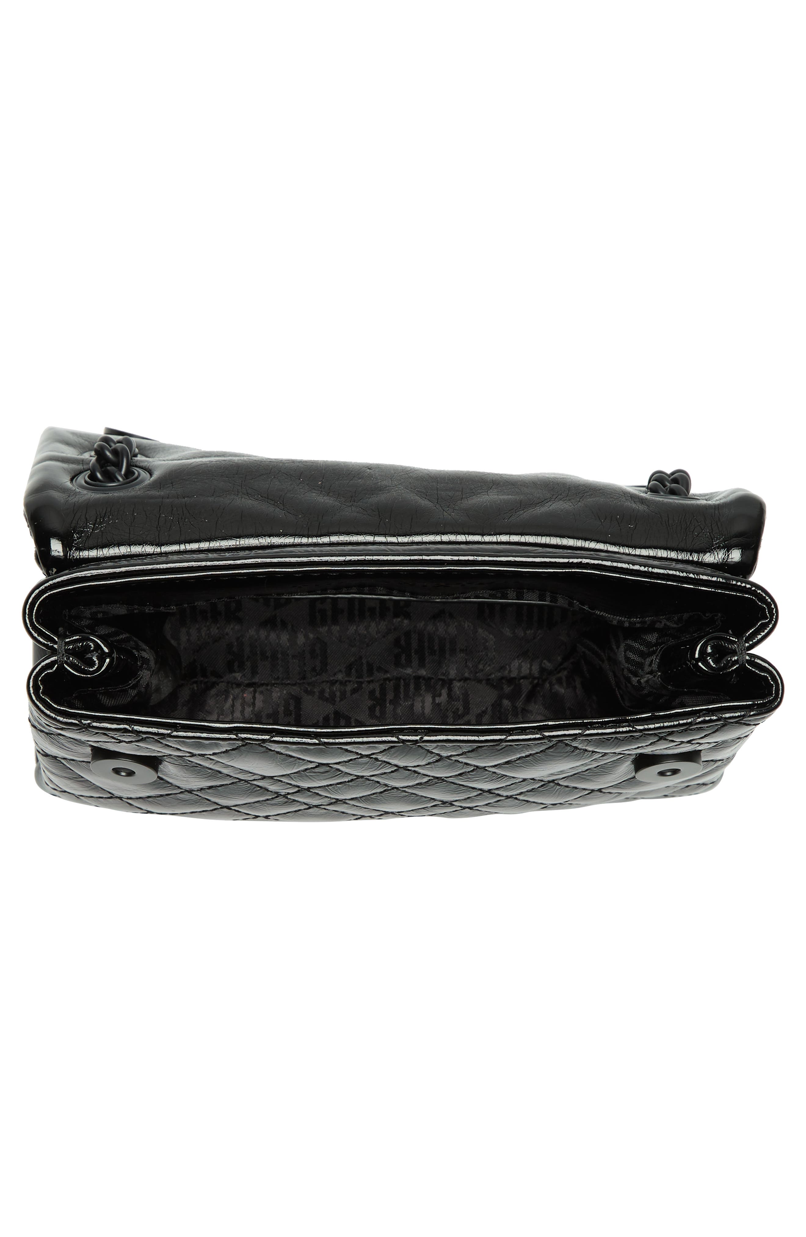 Kurt Geiger London Mini Brixton Drench Patent Leather Shoulder Bag, Alternate, color, 