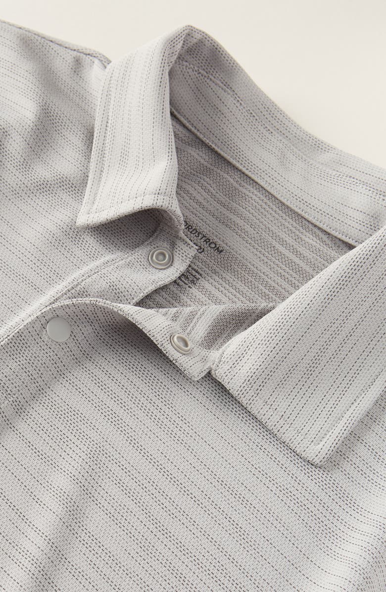 Nordstrom Kids' Performance Polo, Alternate, color, Grey Shade