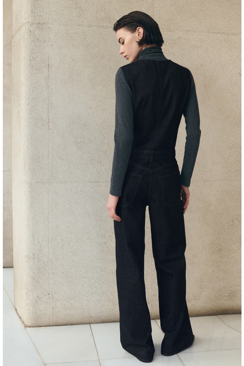 Odette Denim Jumpsuit, Alternate, color, OPEN BLUE