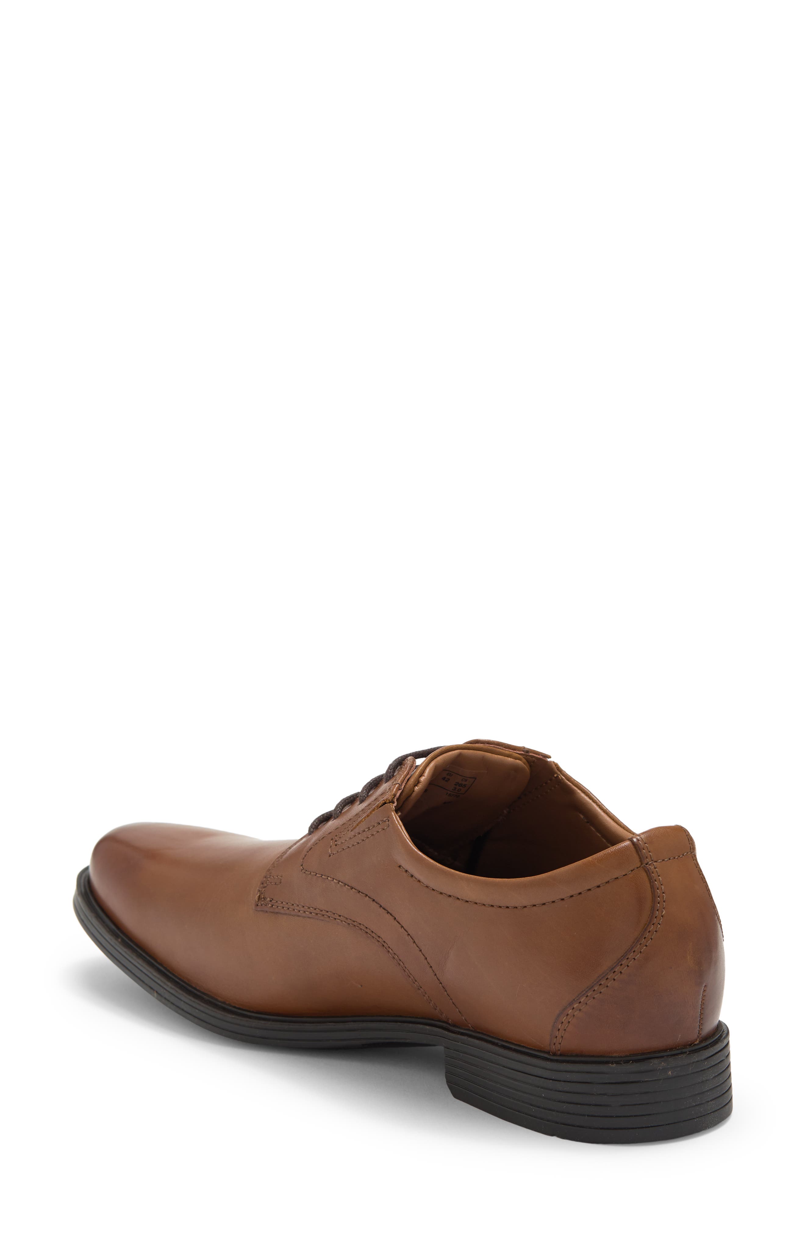 Clarks<sup>®</sup> Whiddon Plaid Toe Derby - Wide Width Available, Alternate, color, Dark Tan L