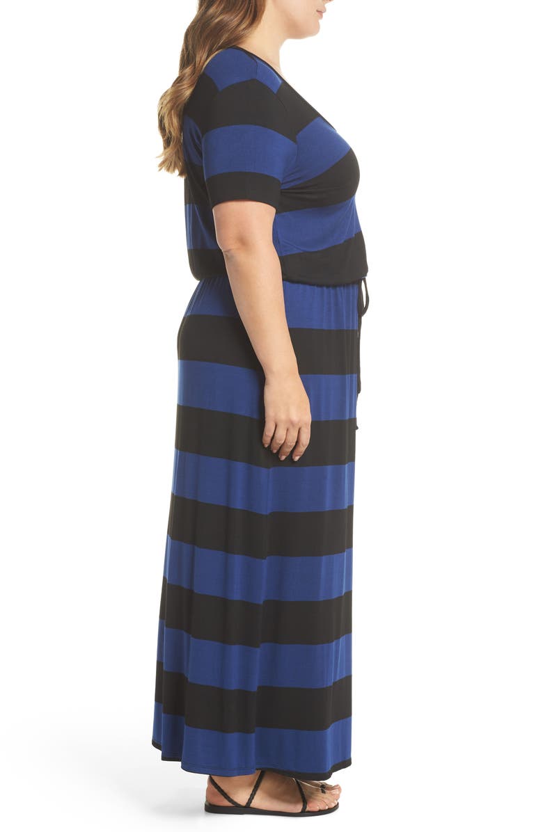 Caslon<sup>®</sup> Knit Drawstring Waist Maxi Dress, Alternate, color, 
