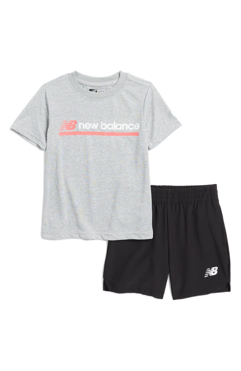 New Balance Kids' Graphic T-Shirt & Shorts Set, Main, color,