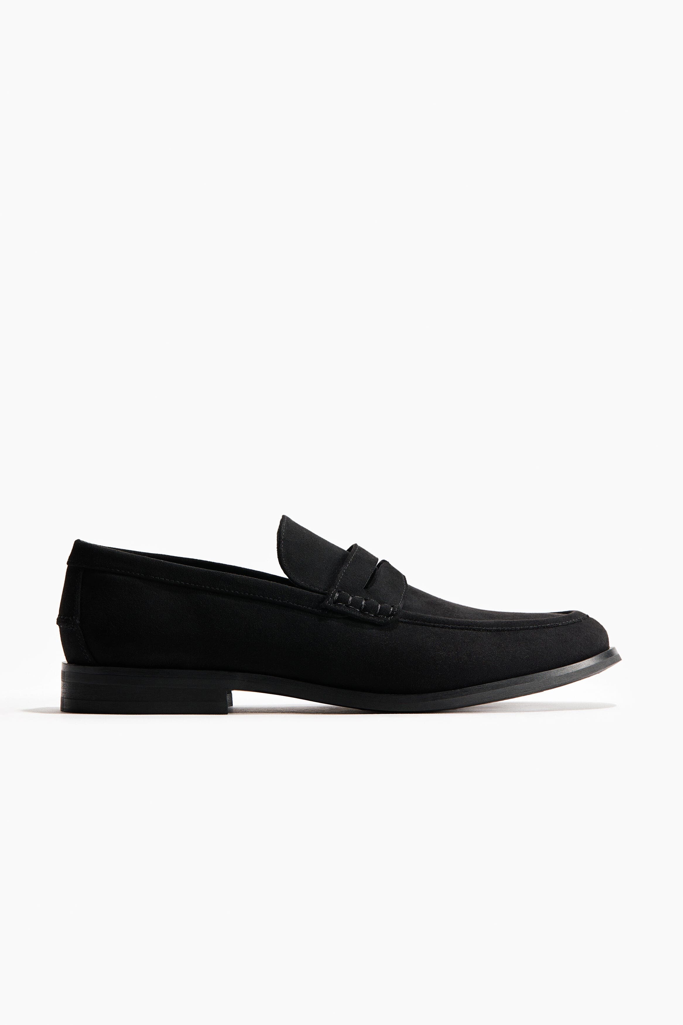 H&M Penny Loafers, Main, color, Black