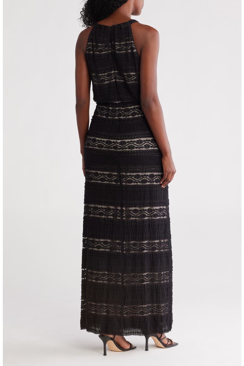 eliza j lace halter sheath dress Neck Sleeveless Maxi (Women) Halterneck dress