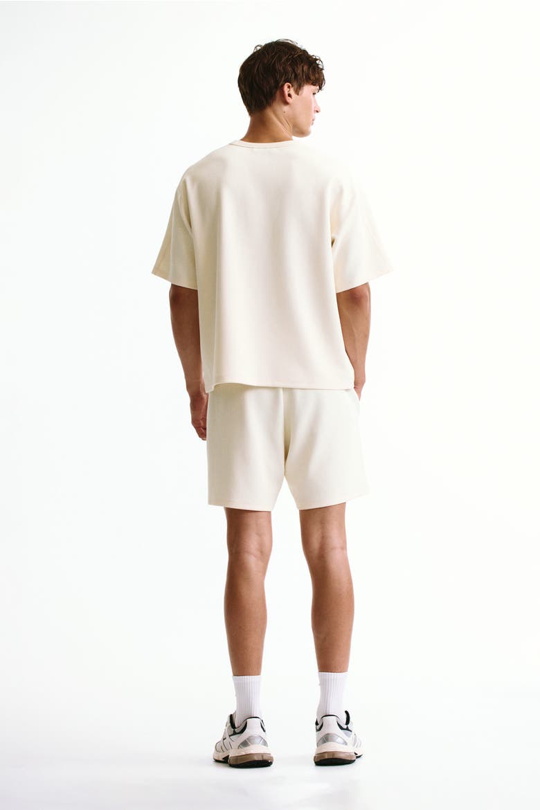 Regular-fit Waffled Sports Shorts With Drymove, Alternate, color, Natural white