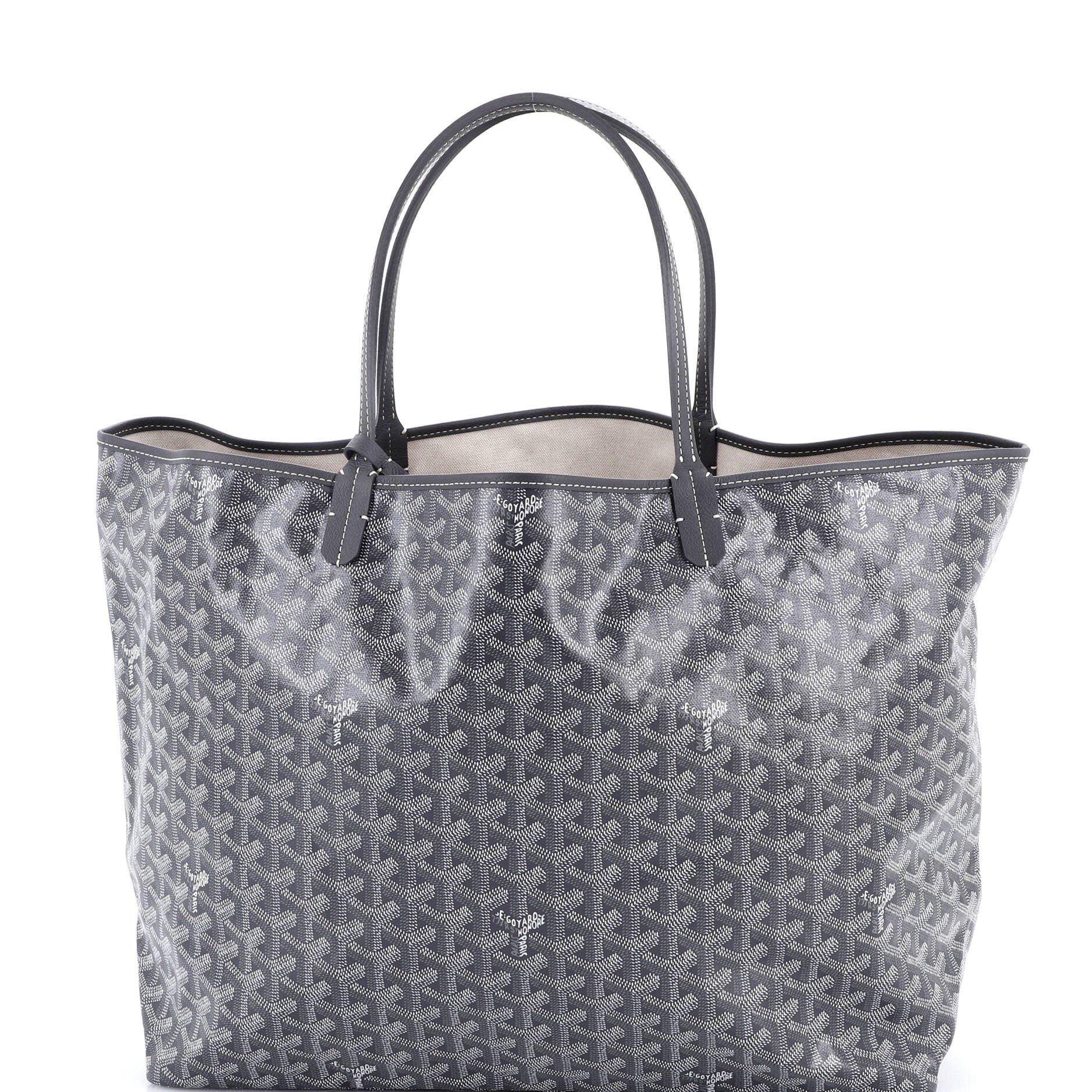 Pre-Owned Goyard Saint Louis Tote Coated Canvas GM, Main, color, Gray
