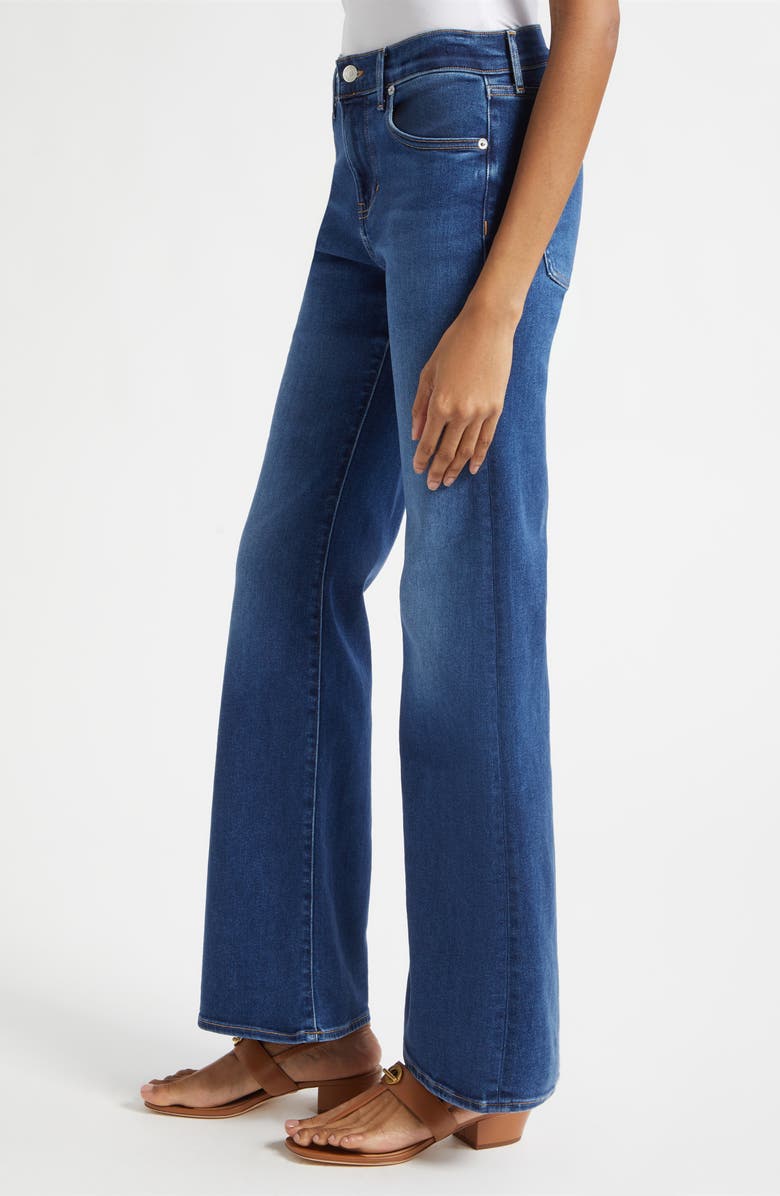 Veronica Beard Crosbie Wide Leg Jeans, Alternate, color, Bright Blue