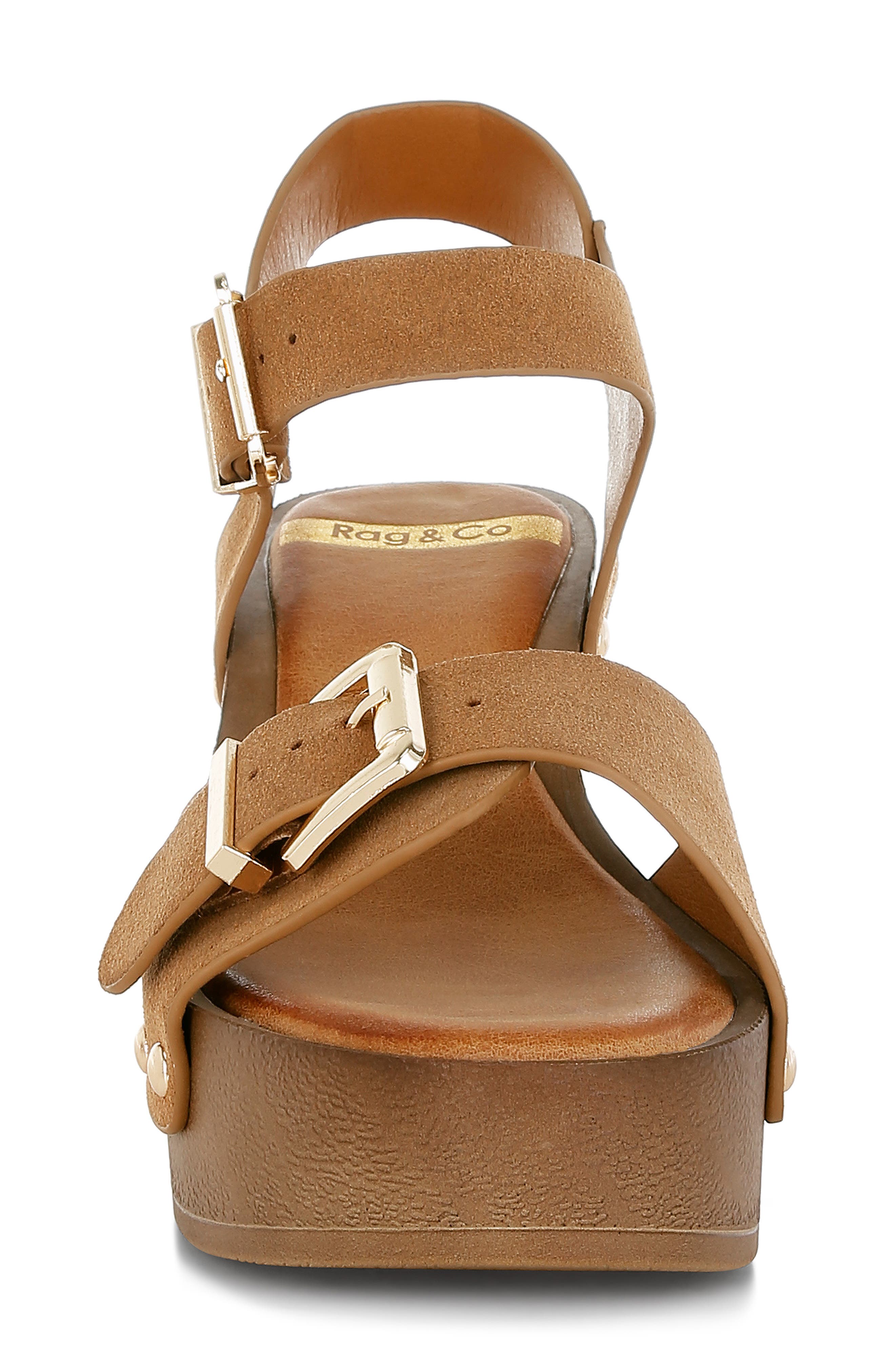 Rag & Co Lhasa Platform Sandal, Alternate, color, Tan