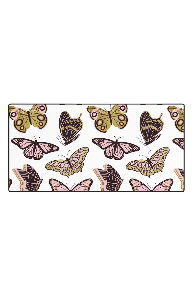 Deny Designs Blush Butterfly Desk Mat, Main, color, Gold