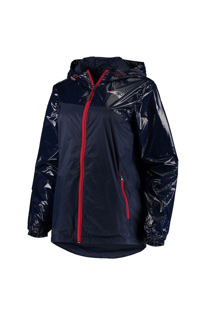 G-III 4HER BY CARL BANKS Women's G-III 4Her by Carl Banks Navy New England Patriots Double-Coverage Full-Zip Hoodie Jacket, Alternate, color, 