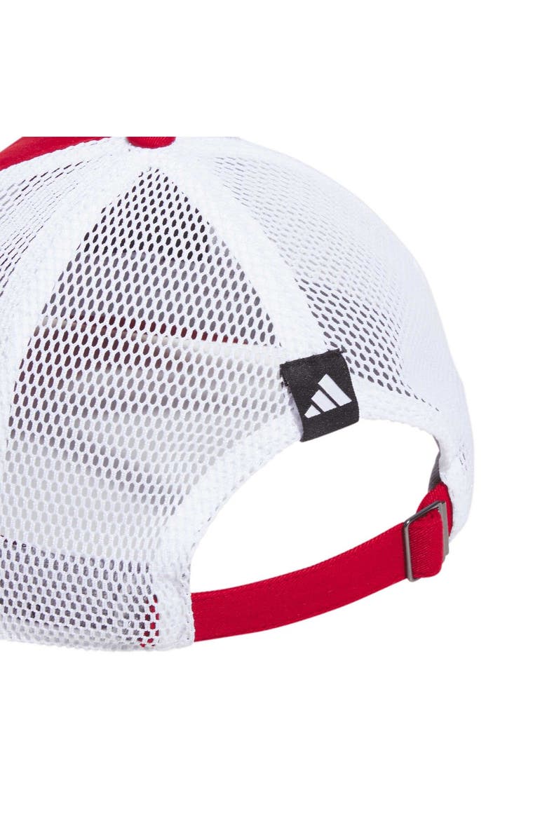 Men's adidas Scarlet Rutgers Scarlet Knights Mascot Slouch Trucker Adjustable Hat, Alternate, color, Scarlet