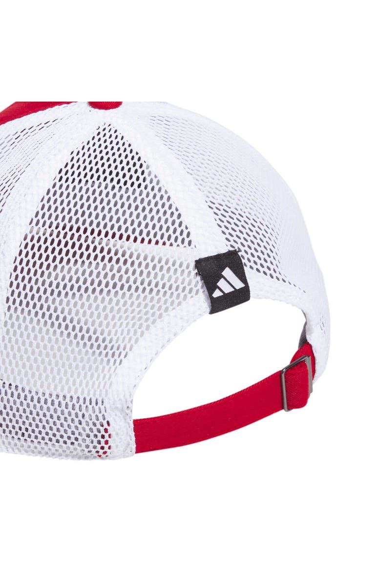 adidas Men's adidas Scarlet Rutgers Scarlet Knights Mascot Slouch Trucker Adjustable Hat, Alternate, color, Scarlet