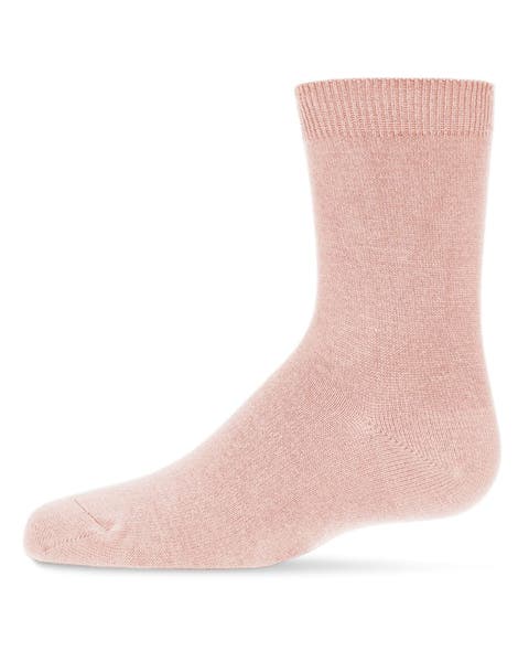 Kid's Basic Soft Rayon Crew Socks (Toddler, Little Kid & Big Kid)