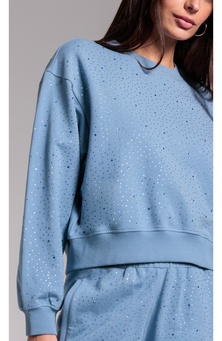 Generation Love Colby Compact Crystal Sweatshirt, Alternate, color, Blue