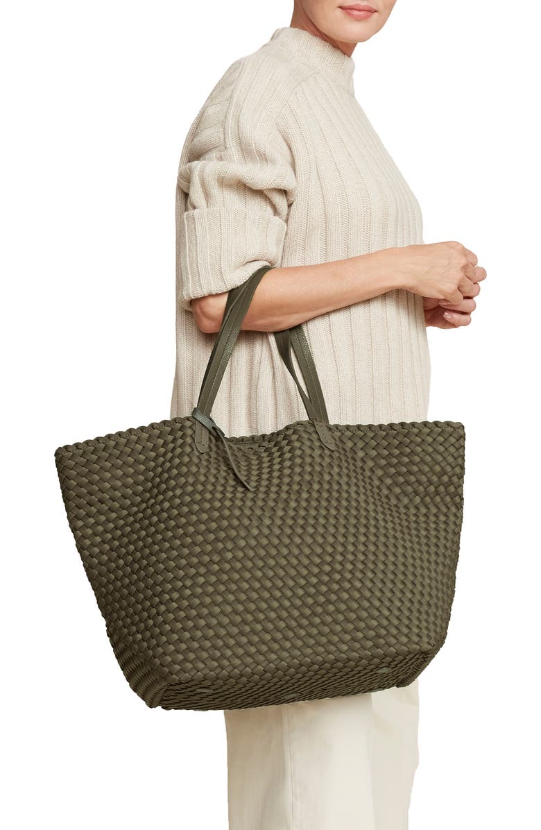 NAGHEDI Jetsetter Large Tote, Alternate, color, Olive