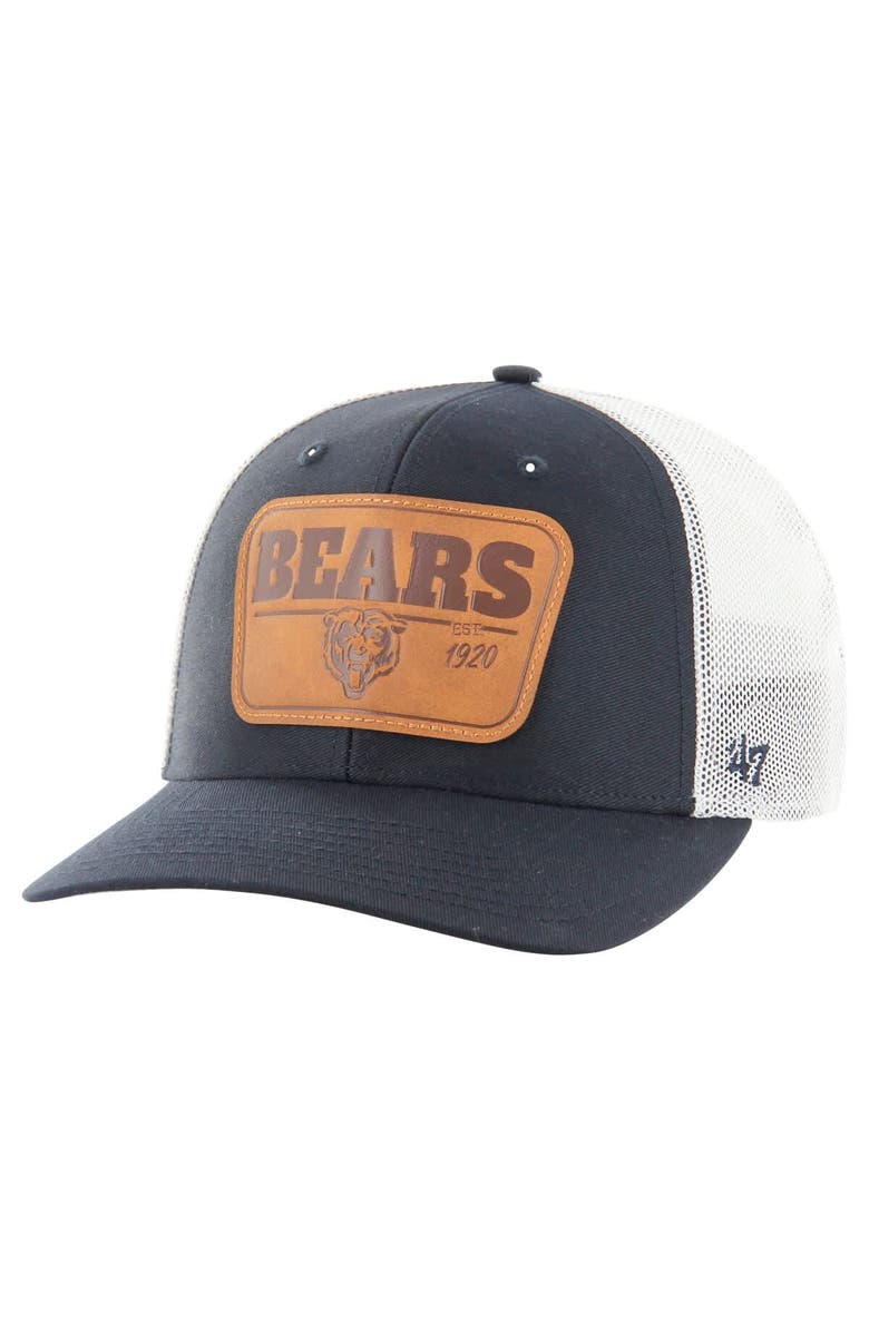 '47 Men's '47 Navy/White Chicago Bears Thrash Trophy Flex Hat, Main, color, 