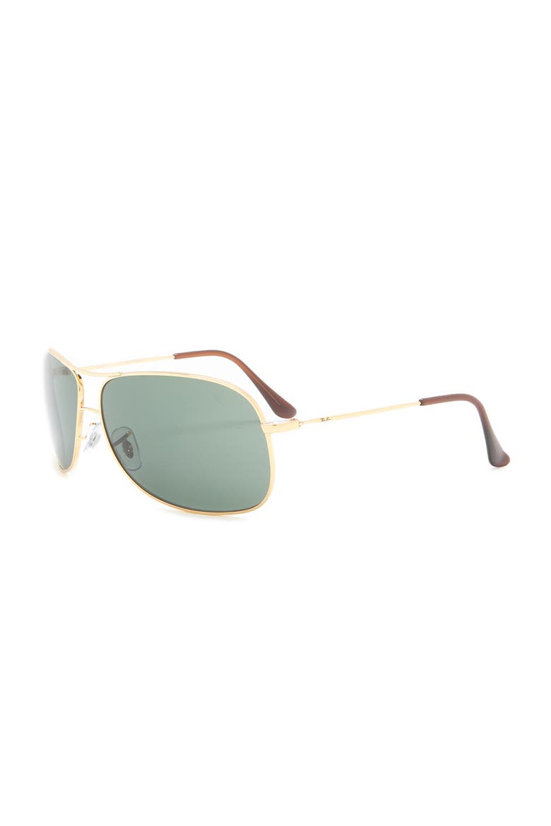 64mm Aviator Sunglasses, Alternate, color, GOLD