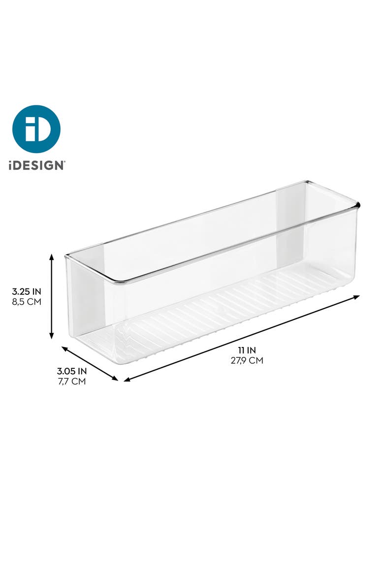 Adhesive Organizer Bin for Kitchen - Set of 4 - Clear, Alternate, color, Clear
