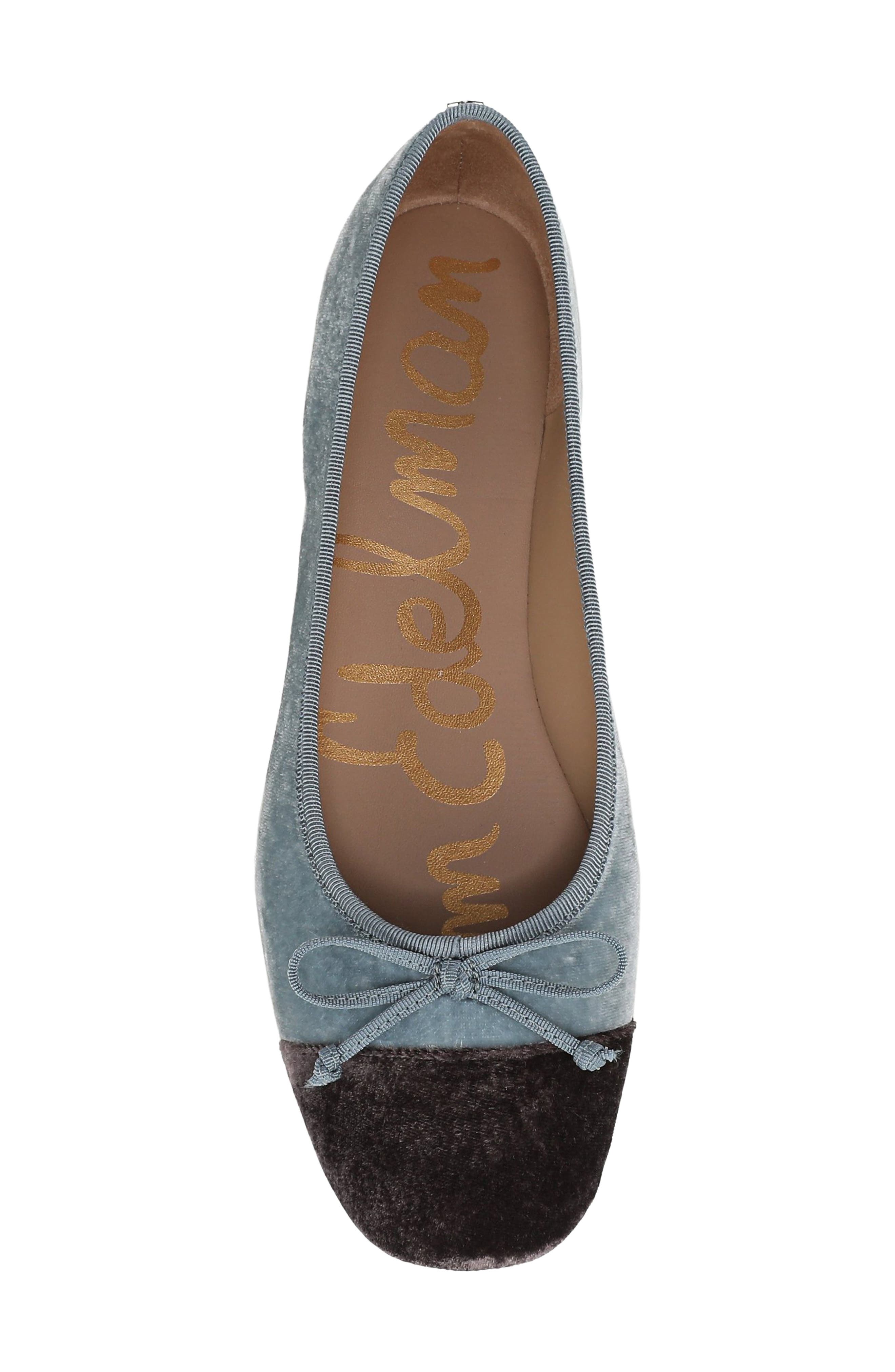Alie 2 Ballet Flat, Alternate, color, AZURE BLUE/ MINK BROWN