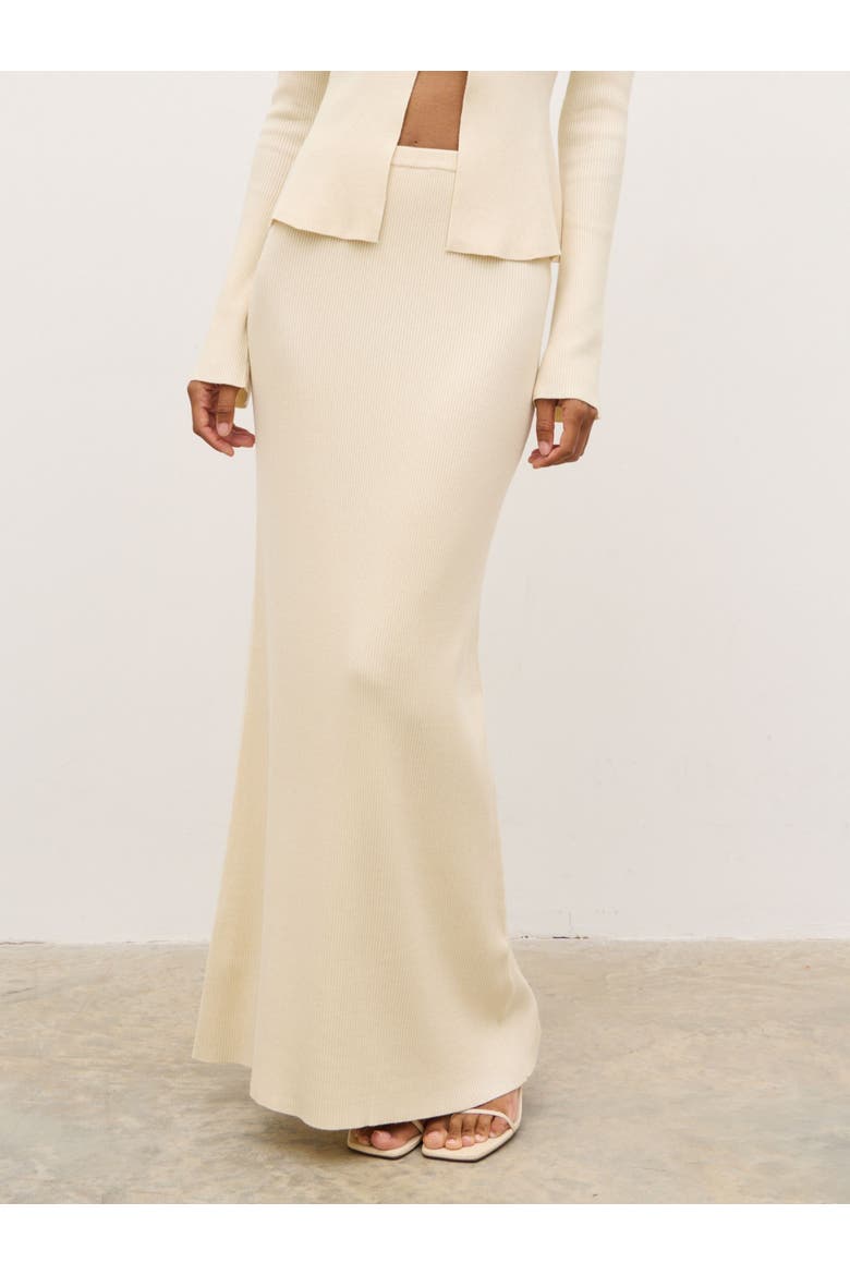Clemmie Knit Maxi Skirt, Alternate, color, Stone