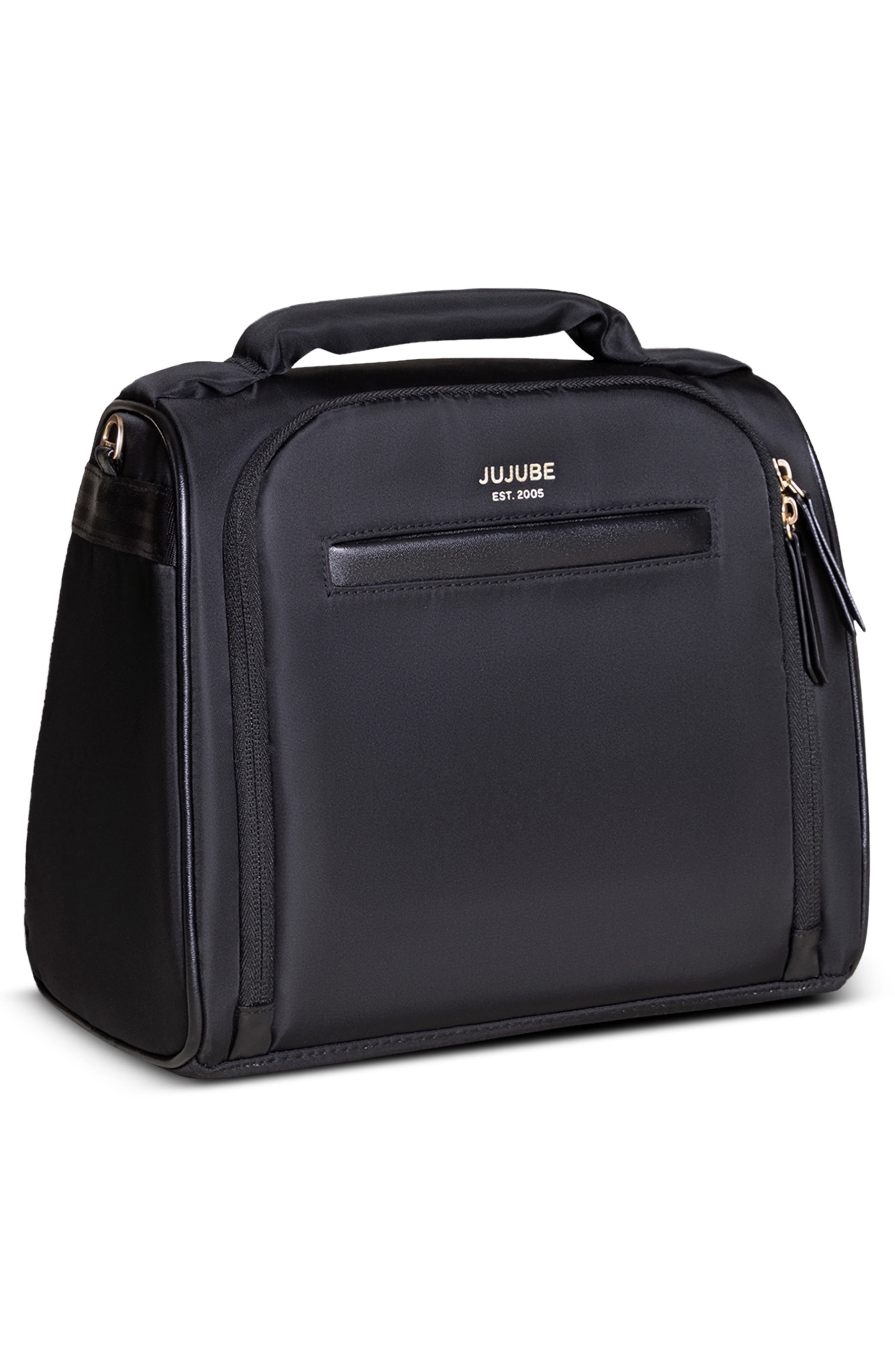 JuJuBe Insulated Twill Bottle Bag, Alternate, color, Black