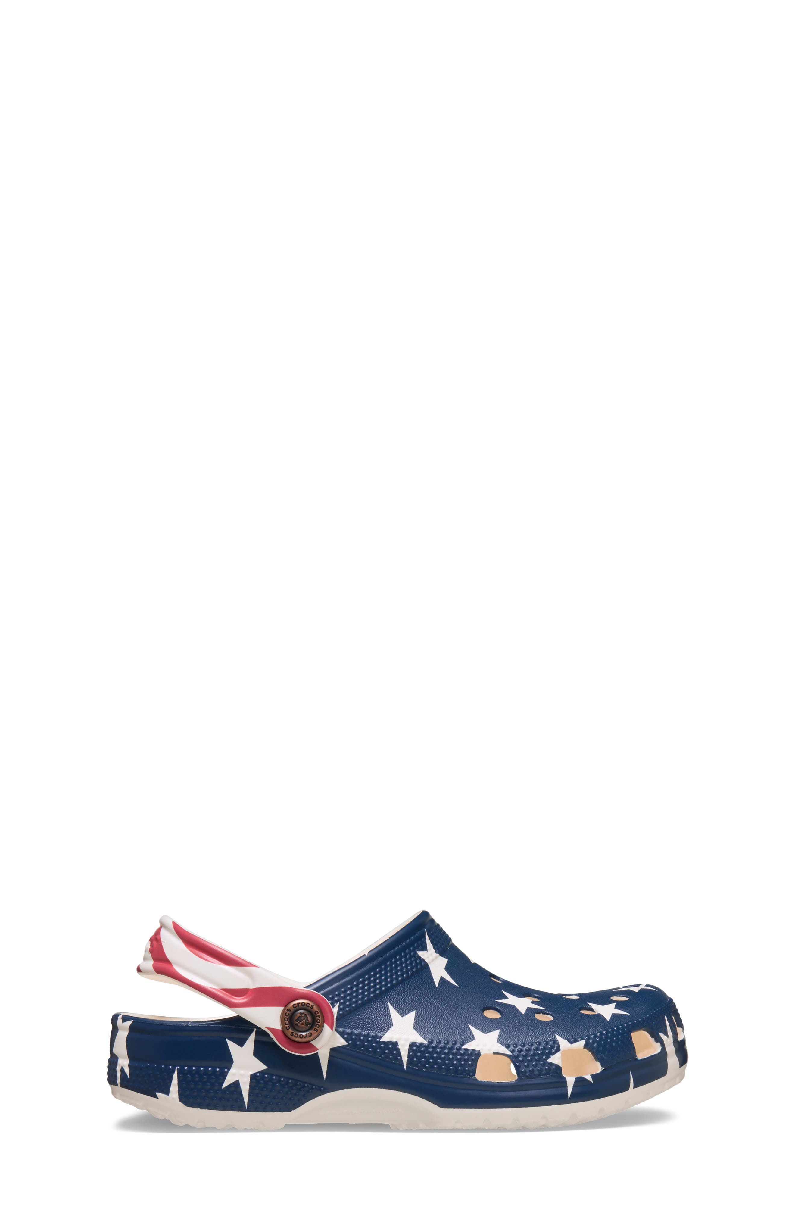 CROCS Kids' Classic American Flag Clog, Alternate, color, 
