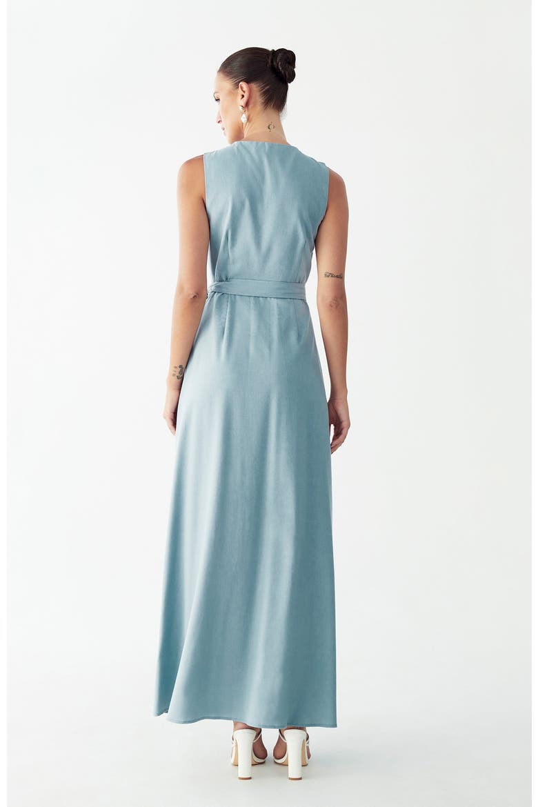 Hattie Maxi Dress, Alternate, color, Dusty Blue