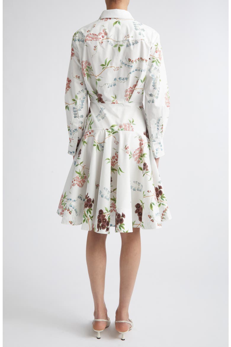 Chintz Floral Long Sleeve Organic Cotton Poplin Shirtdress, Alternate, color, FRENCH CHINTZ MULTI WHITE