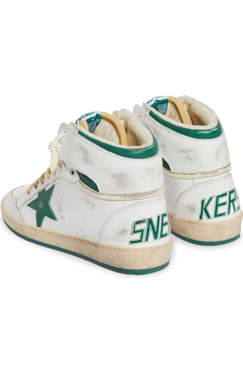 Golden Goose Sky-Star High Top Sneaker, Alternate, color, White/ Green