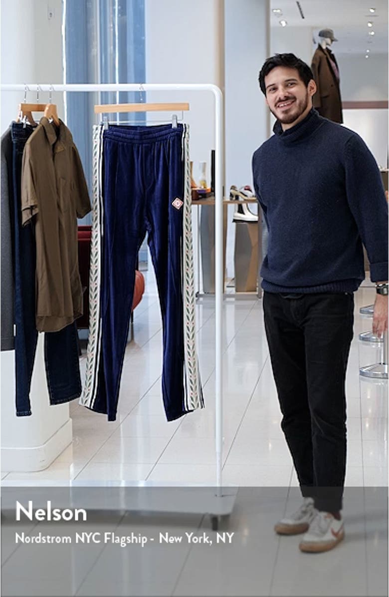 Laurel Velour Track Pants, sales video thumbnail