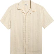 Madewell Short Sleeve Button-Up Shirt in Embroidered Cotton