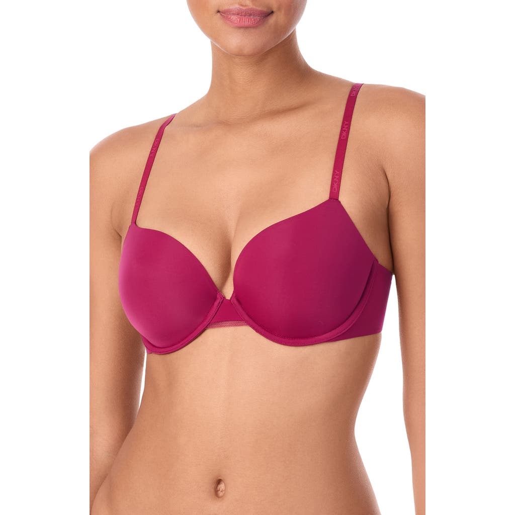Dkny Underwire Convertible T-shirt Bra In Purple