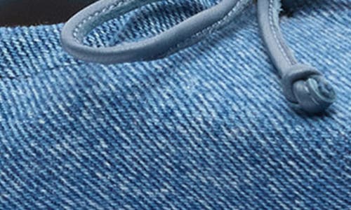 Jacquemus Les Ballerines Bow Square Toe Denim Ballet Flat