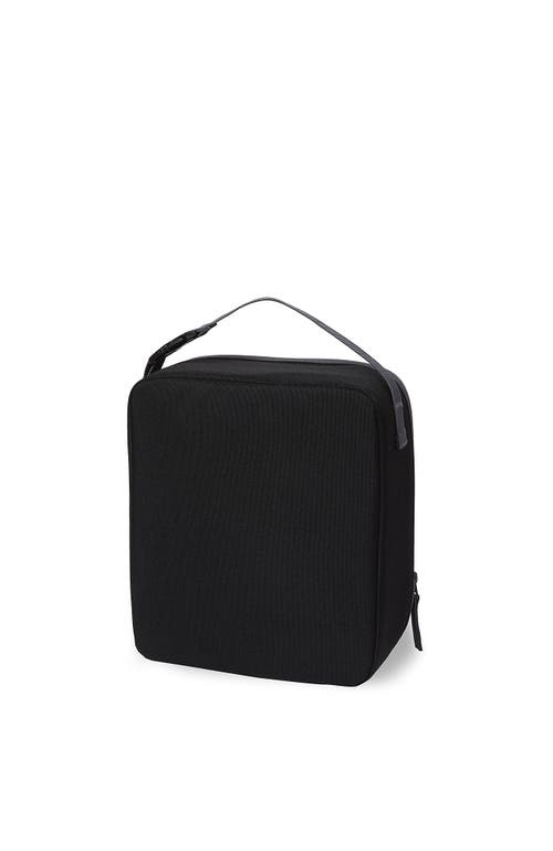 Lands' End Kids Insulated Ez Wipe Printed Lunch Box In Black