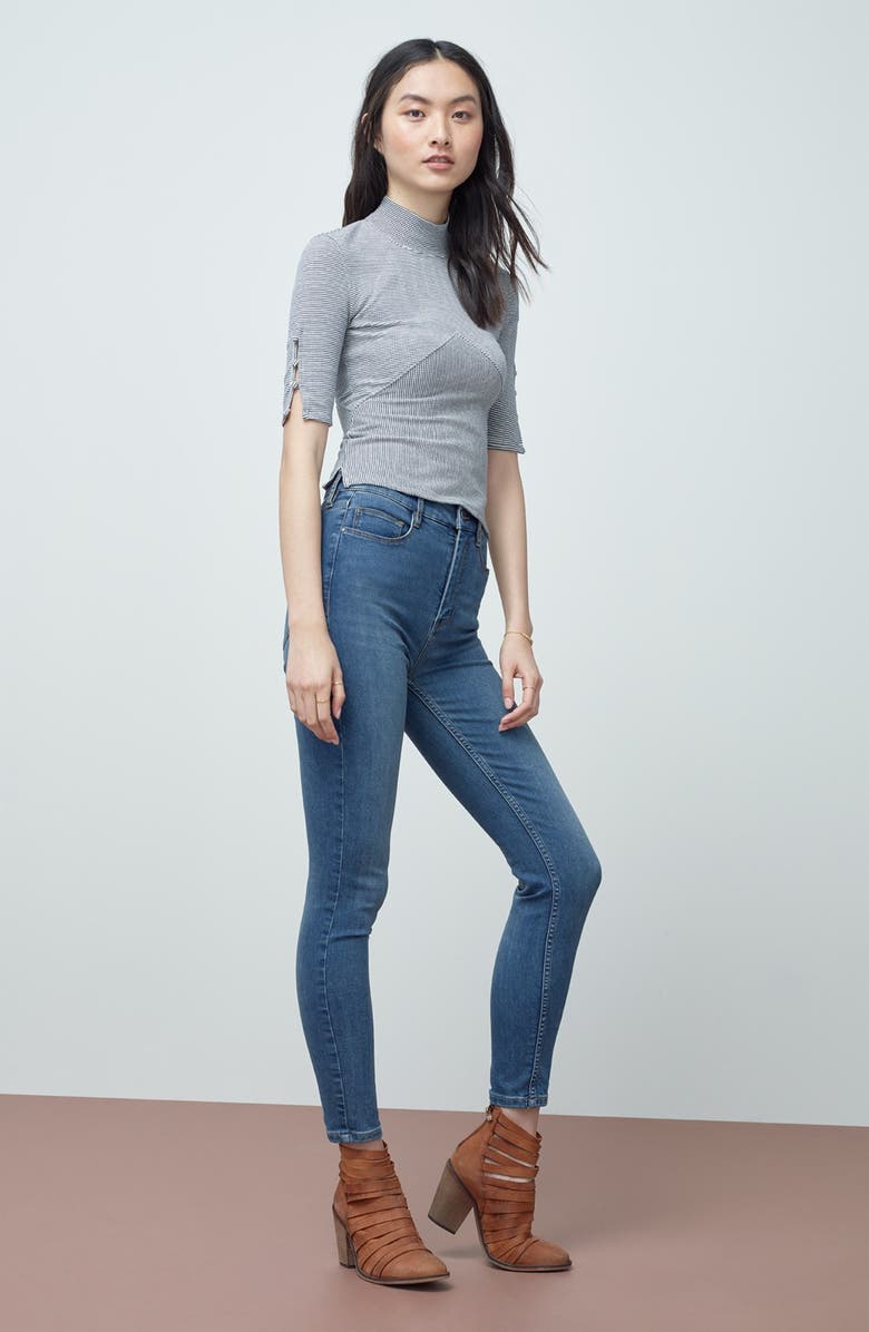 Free People 'Hybrid' Strappy Leather Bootie, Alternate, color,