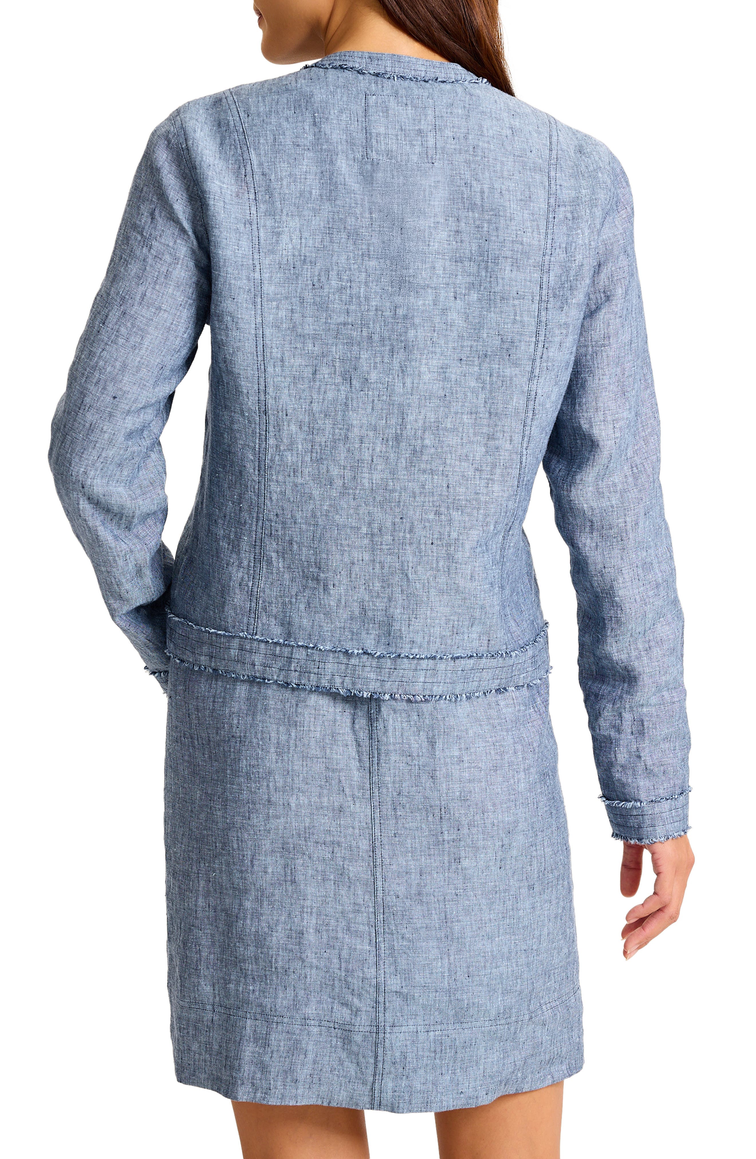 Two Palms Patch Pocket Linen Jacket - image 4