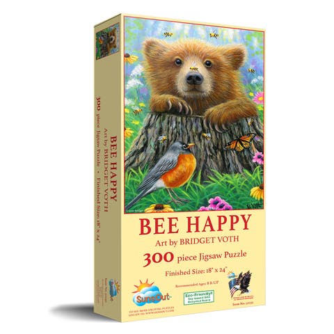 Bee Happy 300 piece Jigsaw Puzzle for Adults