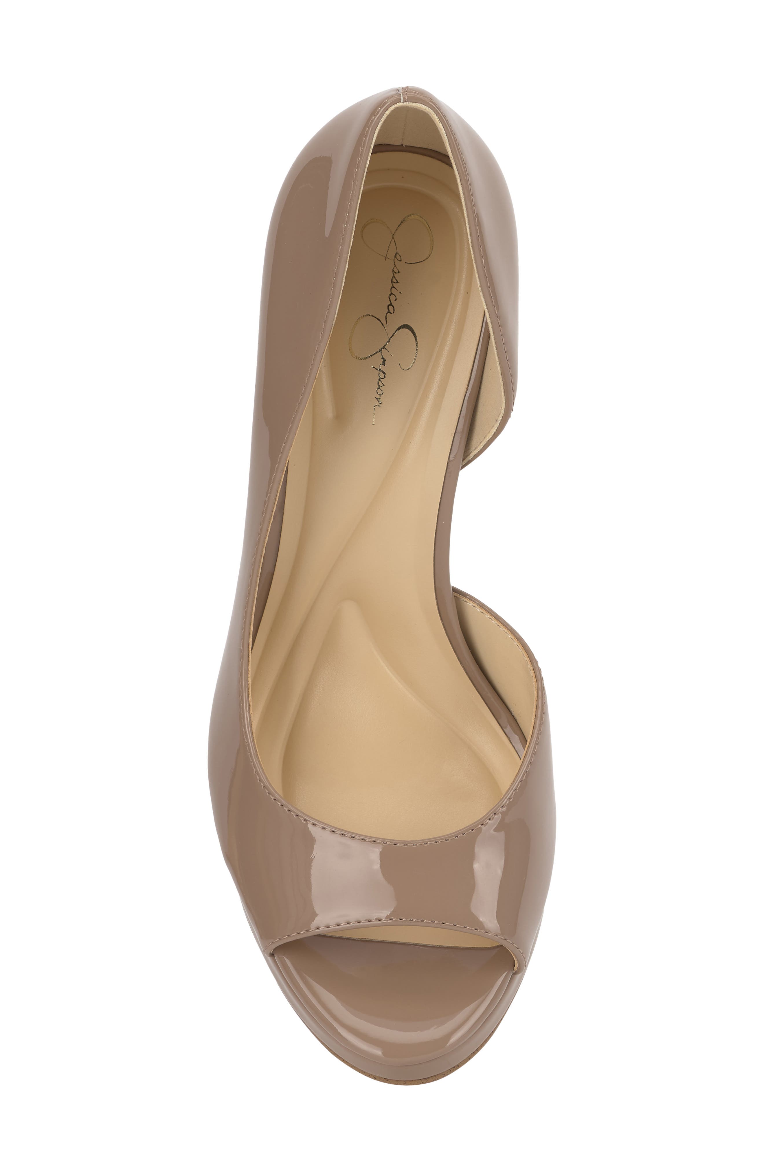 Kimli Half d'Orsay Platform Pump, Alternate, color, CHAI LATTE