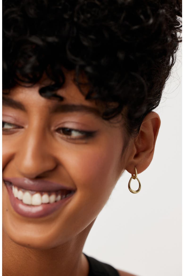 Gold Drop Earrings - Sage, Alternate, color, Gold